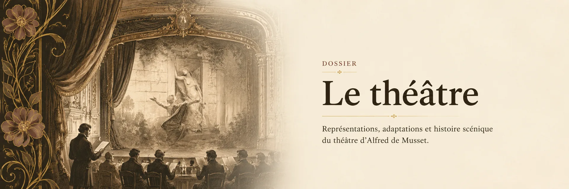 Le théâtre d’Alfred de Musset, scène et salle de spectacle