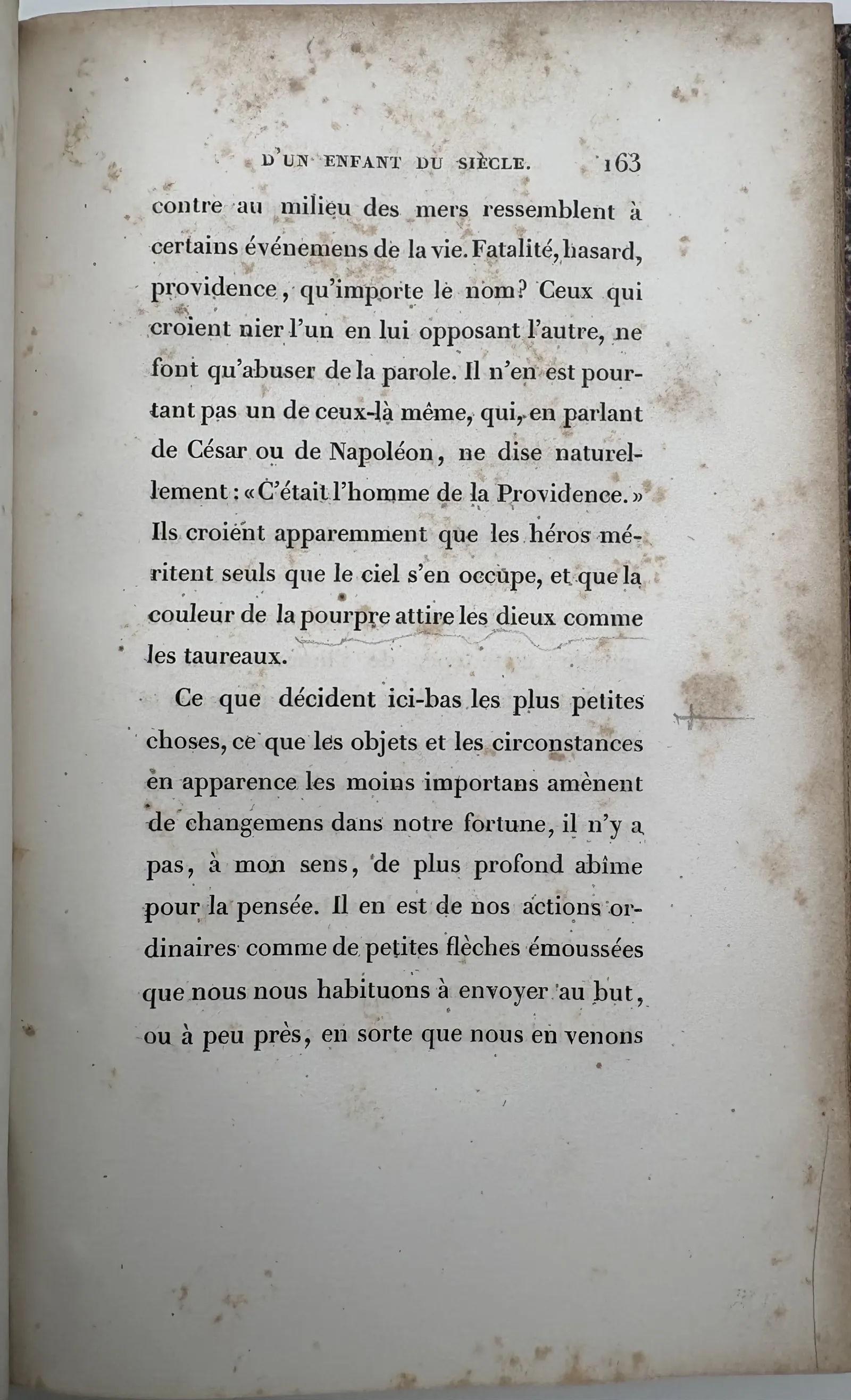 p. 163 — soulignement sous la fin du paragraphe et petite croix en marge droite.