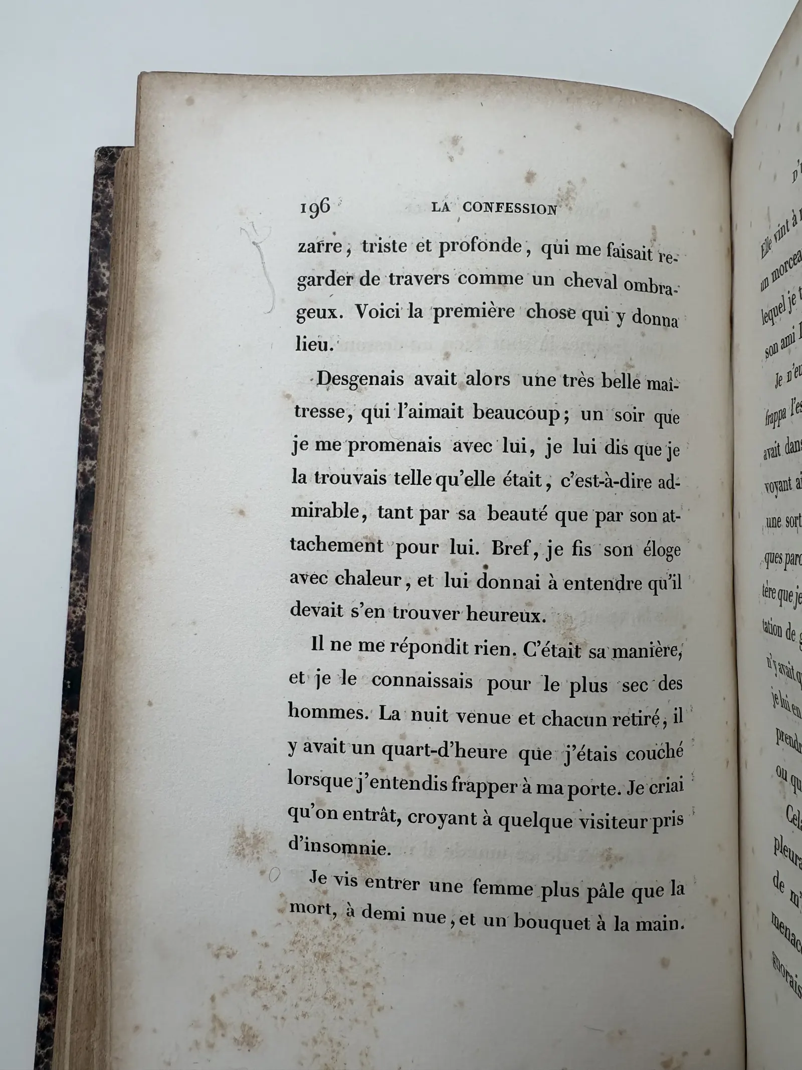 p. 196 — accolade, marge gauche.