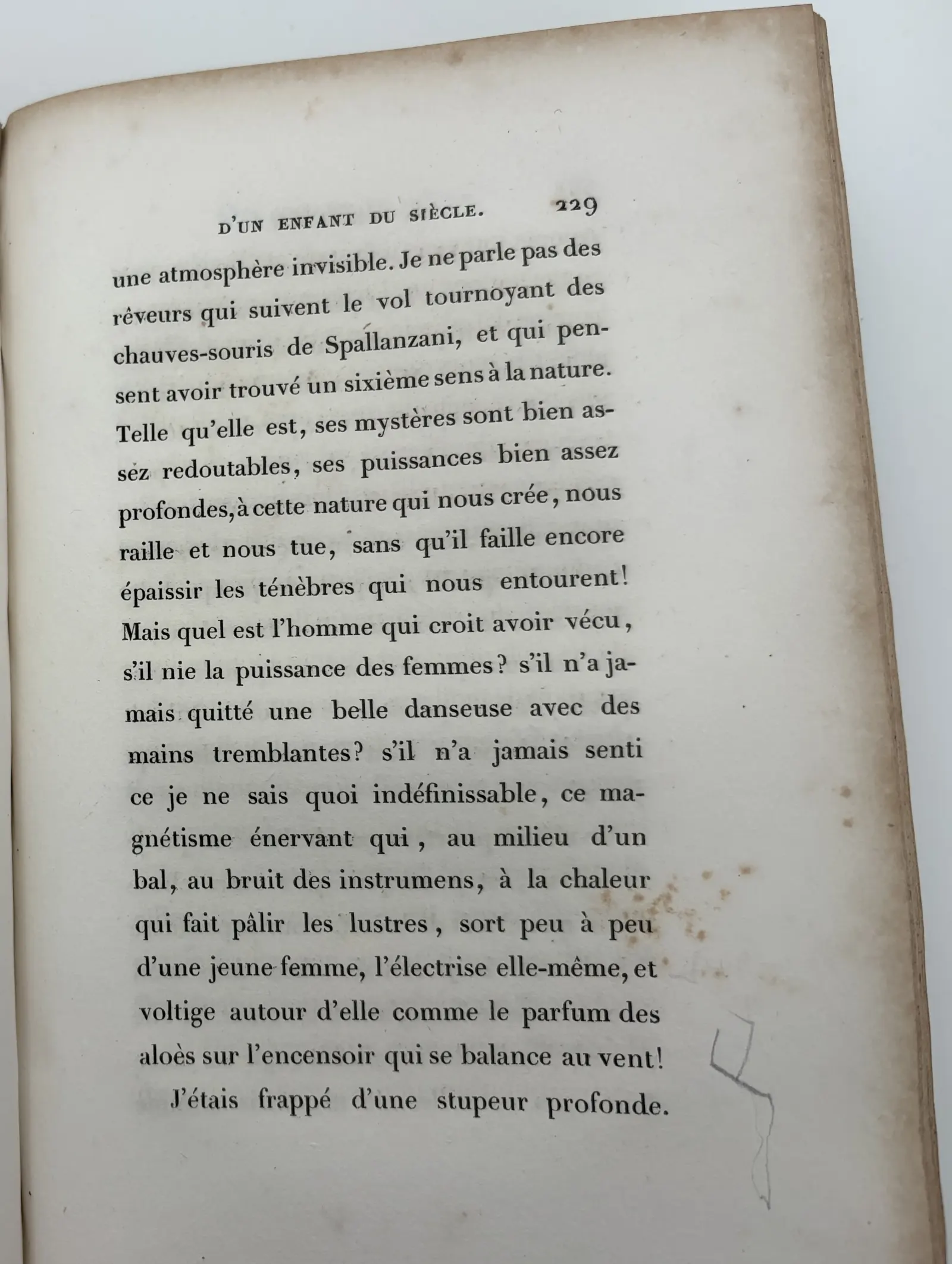 p. 229 — accolade et dessin, marge droite.