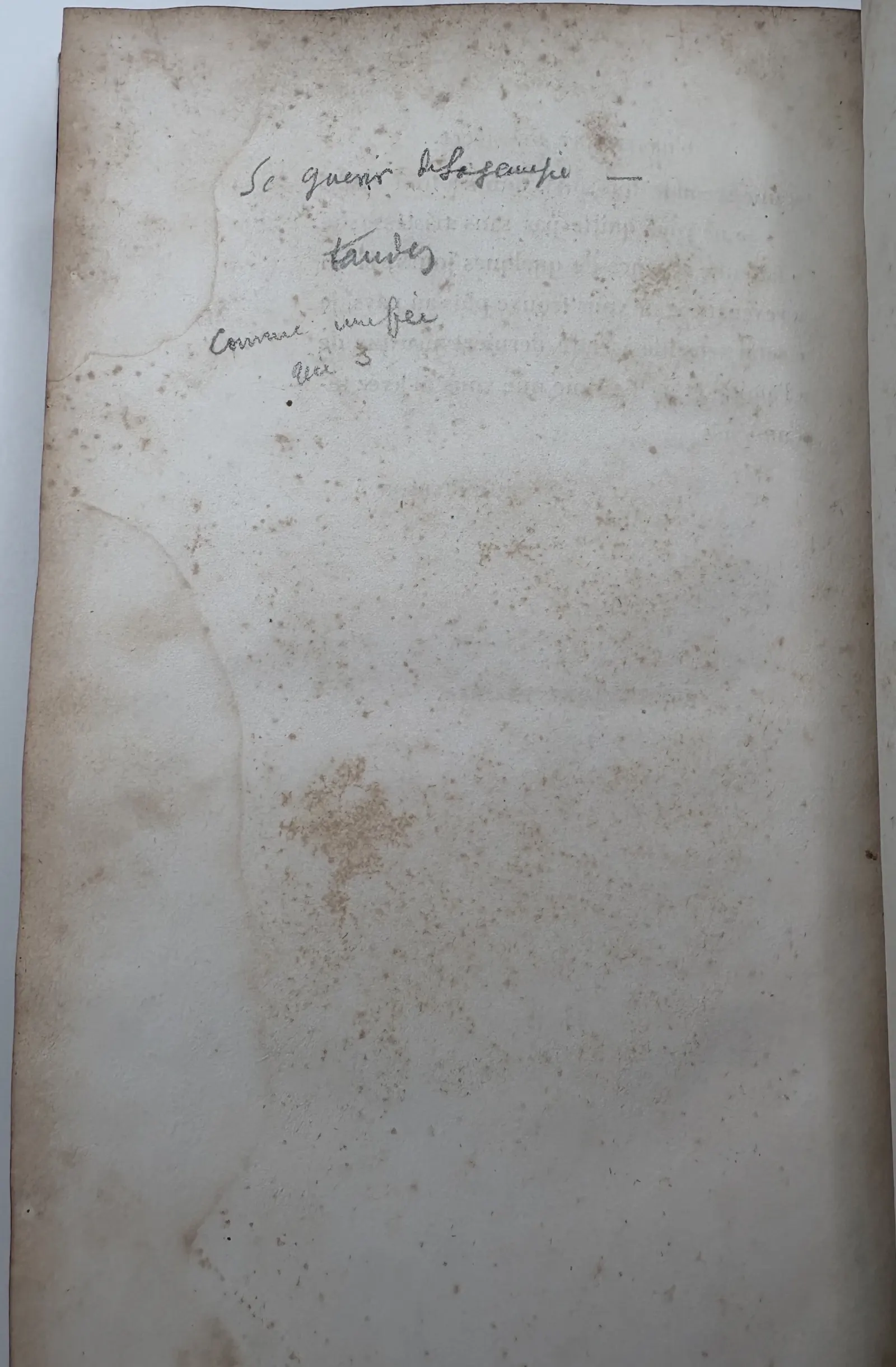 Page manuscrite finale — plusieurs lignes manuscrites au crayon.