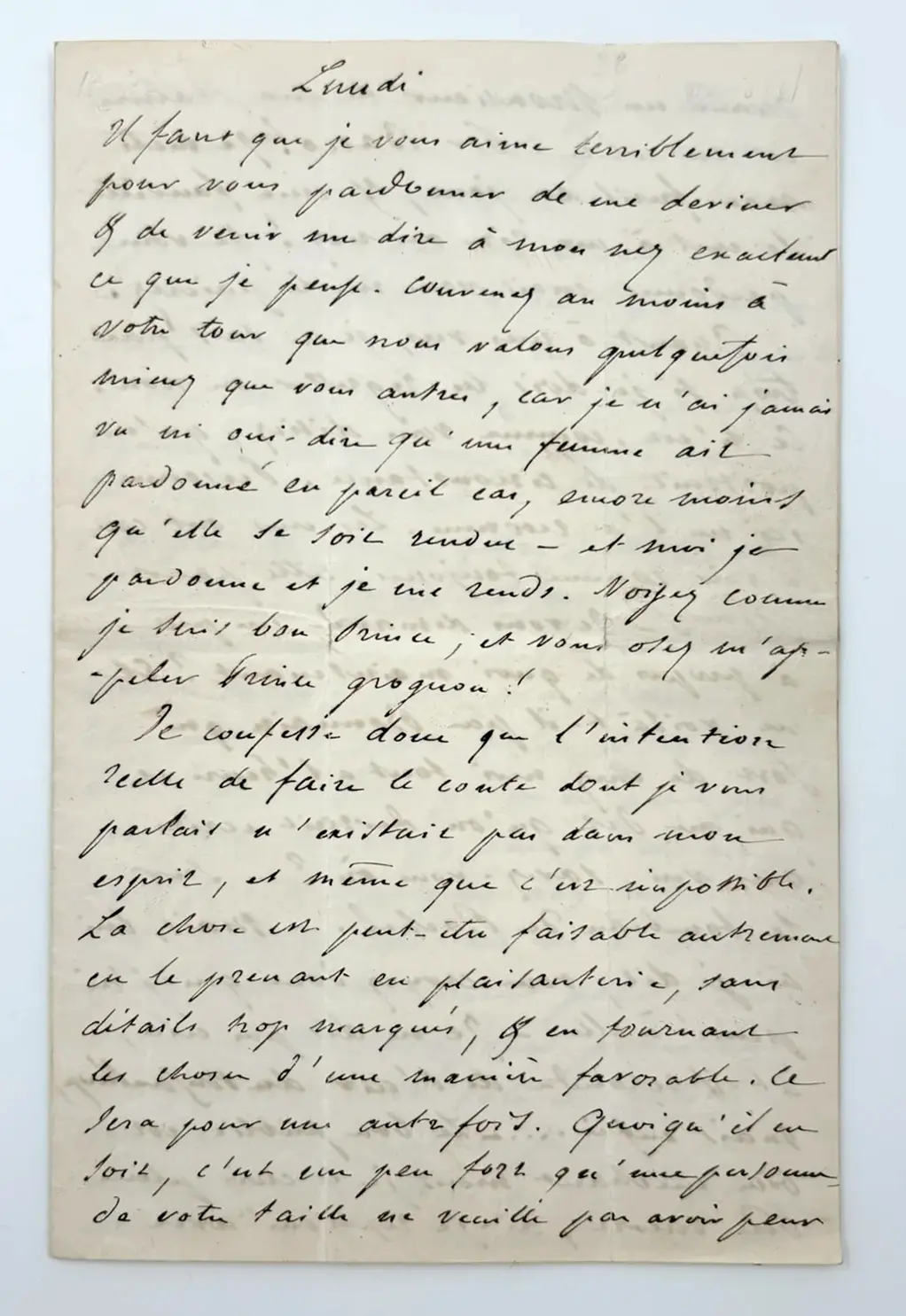 Lettre à Sa marraine